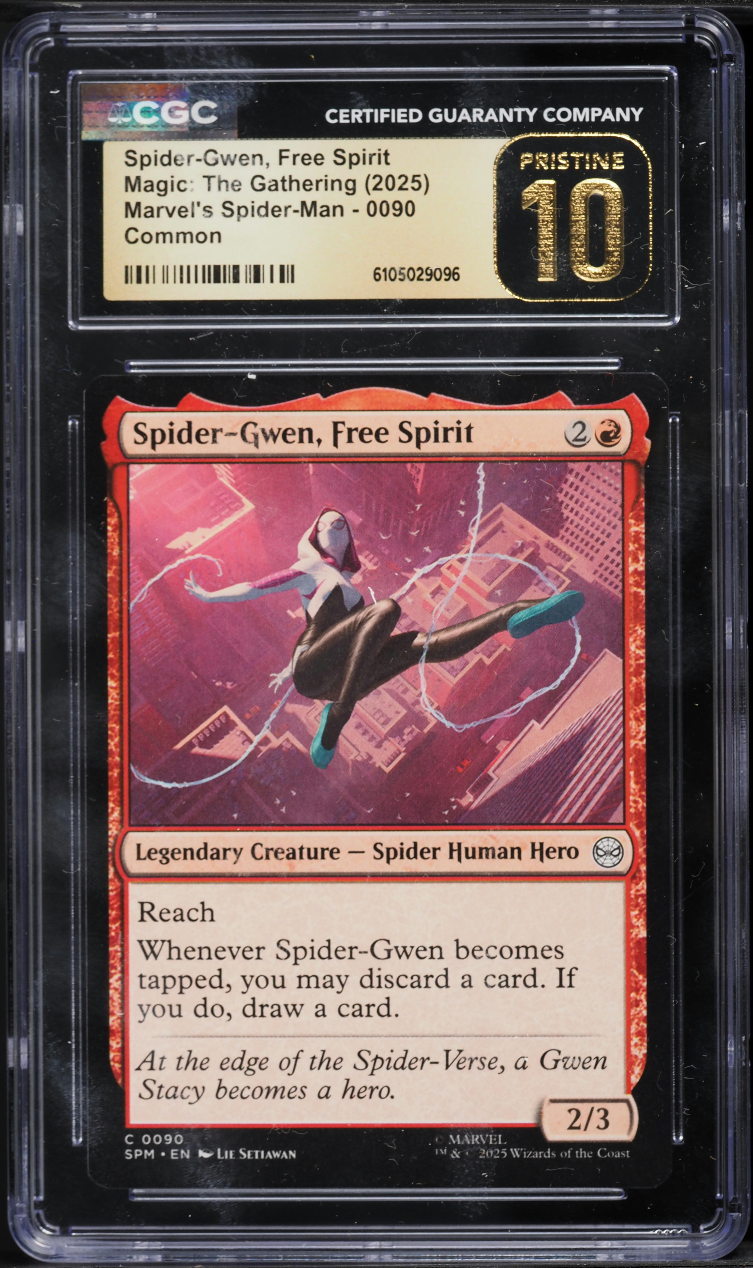 2025 Magic The Gathering MTG Marvel's Spider-Man Spider-Gwen, Free Spirit  #90 CGC 10 PRISTINE on Fanatics Collect