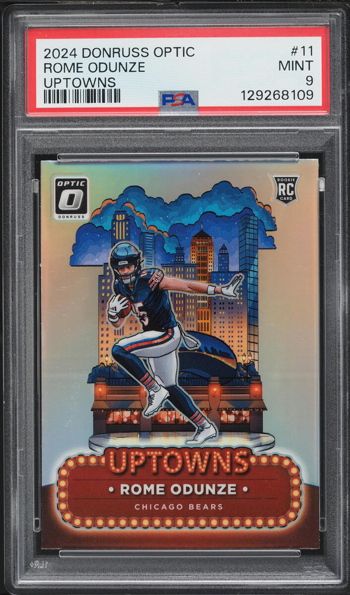 2024 Donruss Optic Uptowns Rome Odunze ROOKIE #11 PSA 9 MINT
