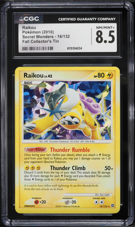 2010 Pokemon Japanese Reviving Legends 1st Ed Raikou & Suicune