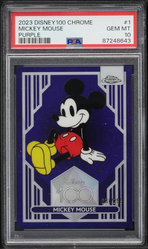2023 Topps Chrome Disney 100 Pink Refractor Lotso /399 #47 PSA 10