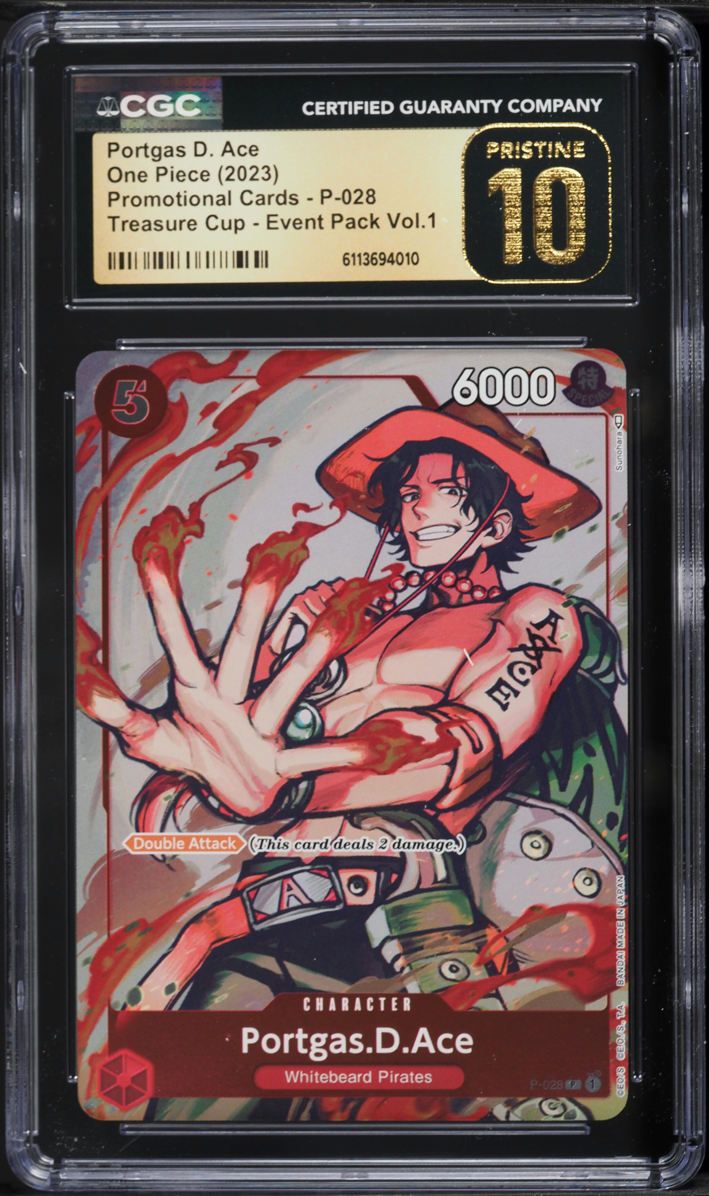 2023 ONE PIECE アクア・グラント GEM M 2023 One Piece Promo Treasure Cup Event Pack Vol.1 Portgas D. Ace