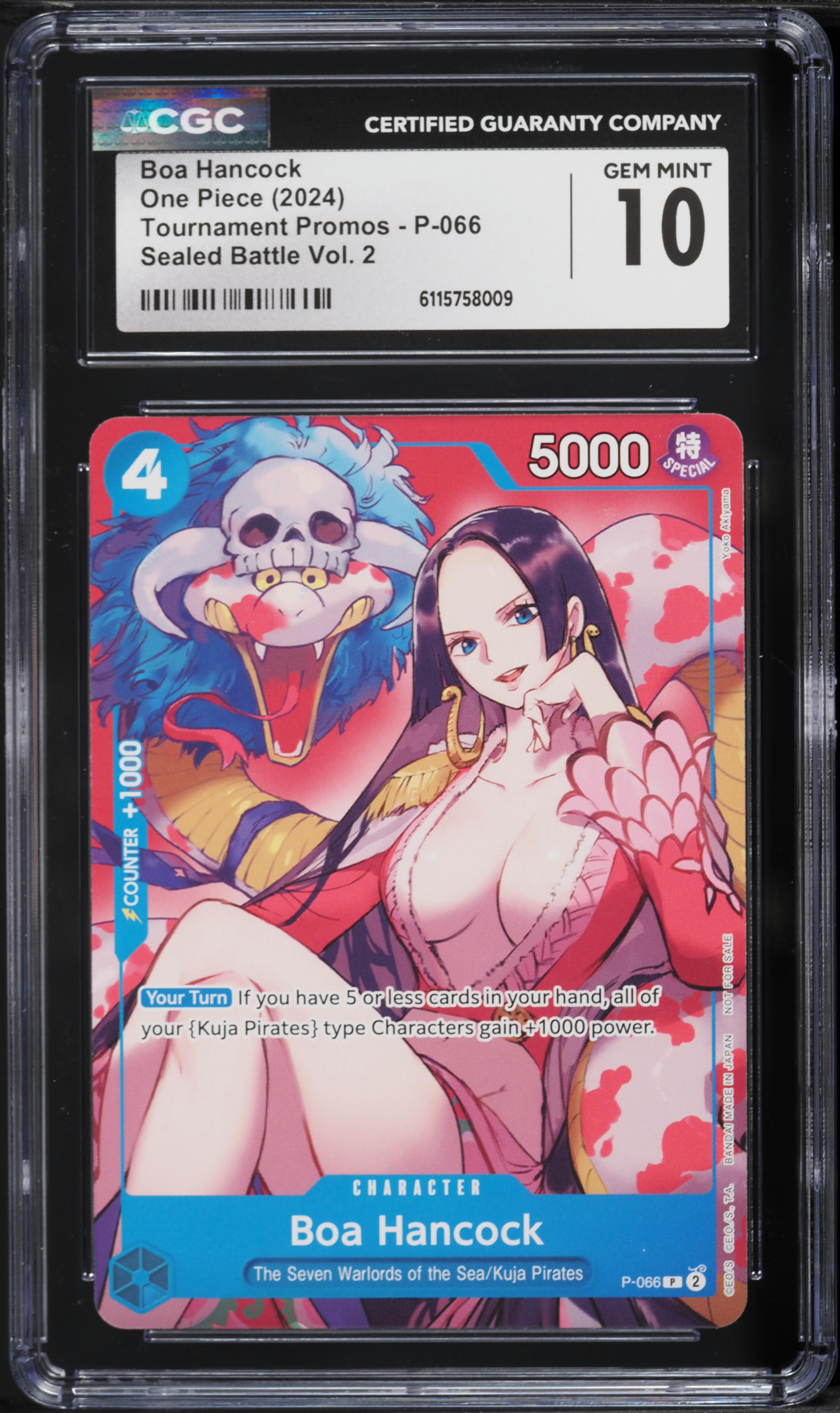 2024 One Piece Tournament Promo Sealed Battle Volume 2 Boa Hancock