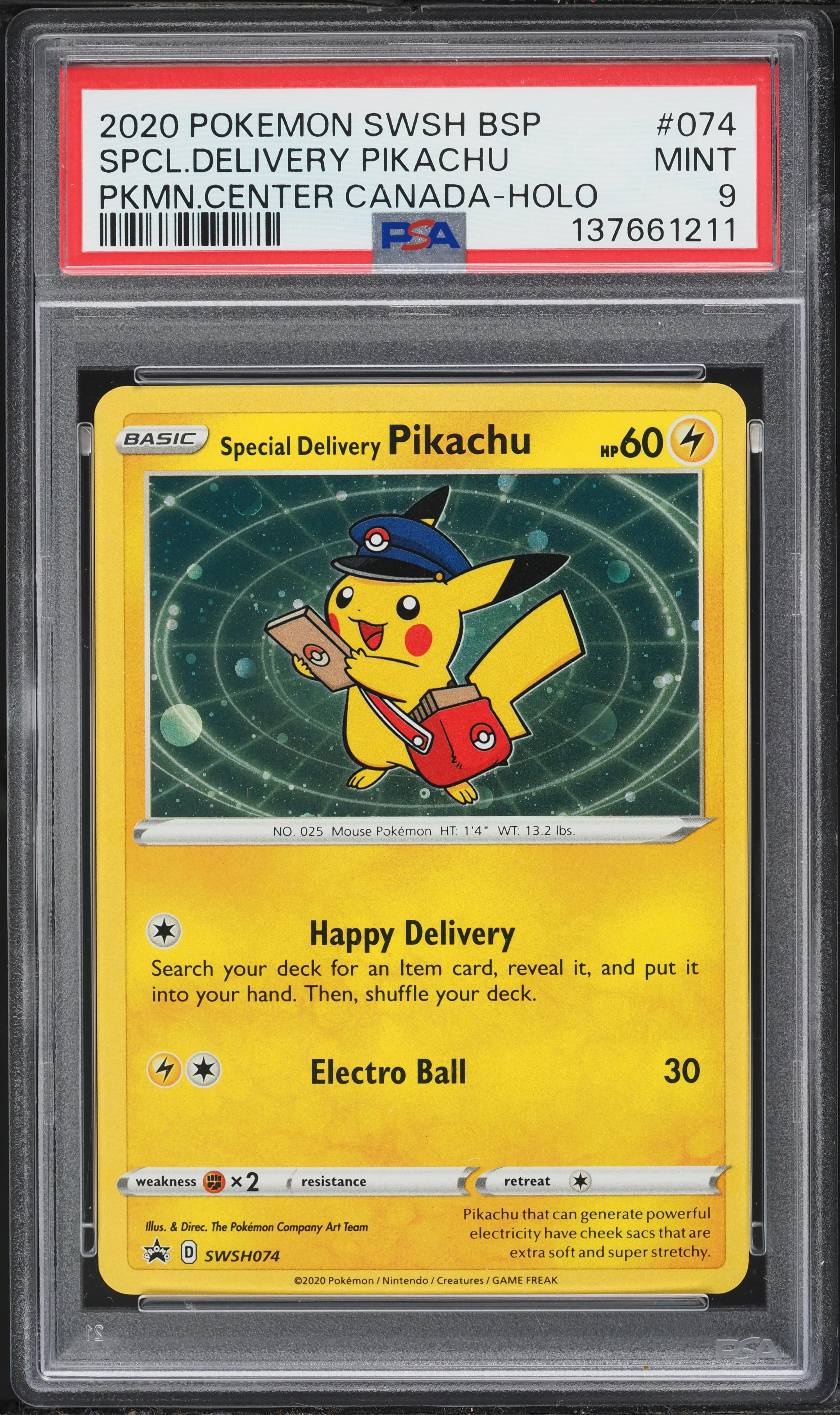 2020 Pokemon Sword & Shield Promo Center Canada Holo Special