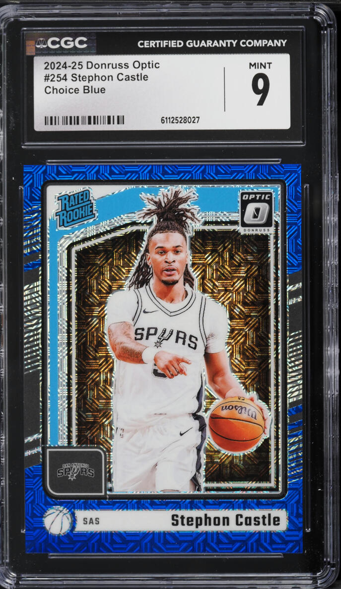 2024 Donruss Optic Choice Blue Stephon Castle ROOKIE /24 #254 CGC 9 MINT