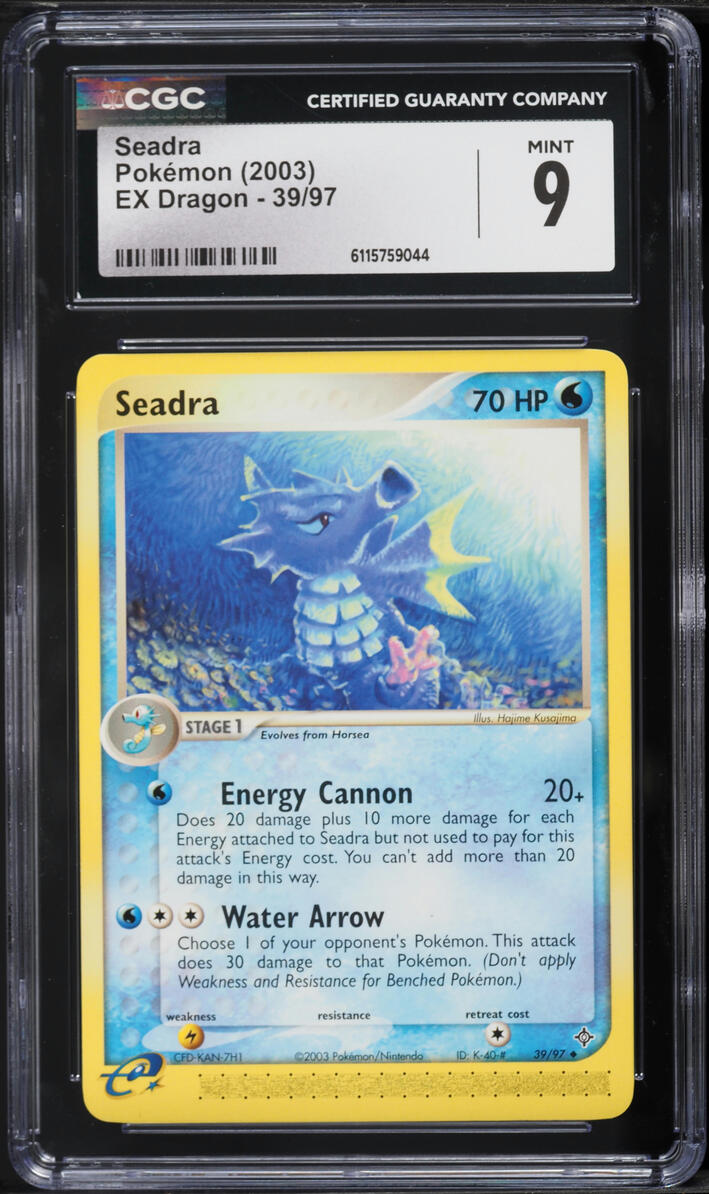 2003 Pokemon EX Dragon Seadra #39 CGC 9 MINT