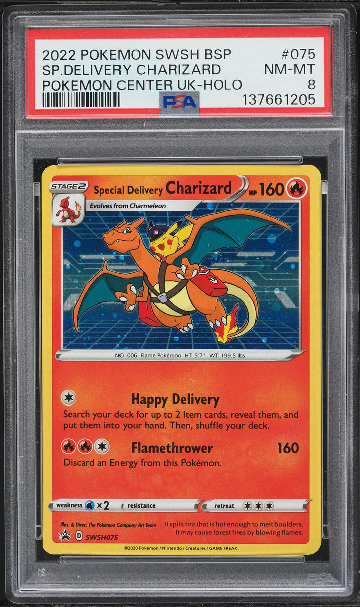 2022 Pokemon Sword & Shield Promo Center UK Holo Special Delivery