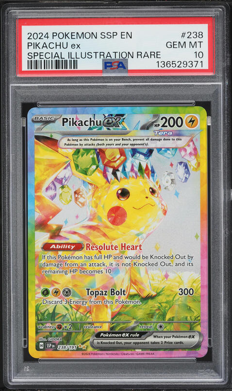 2025 Pokemon Japanese Mega Dream ex SAR Pikachu ex #234 PSA 10 GEM