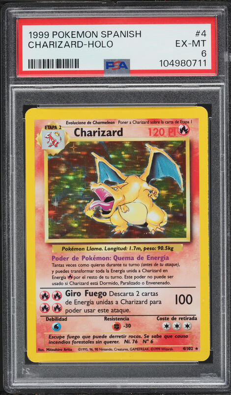 1997 Pokemon Japanese CD Promo Holo Charizard #6 PSA 7 NRMT on