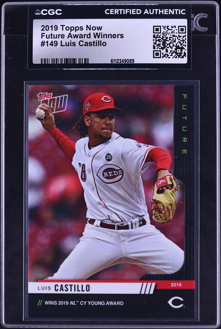 2019 Topps Now Future Award Winners Luis Castillo #149 CGC AUTH