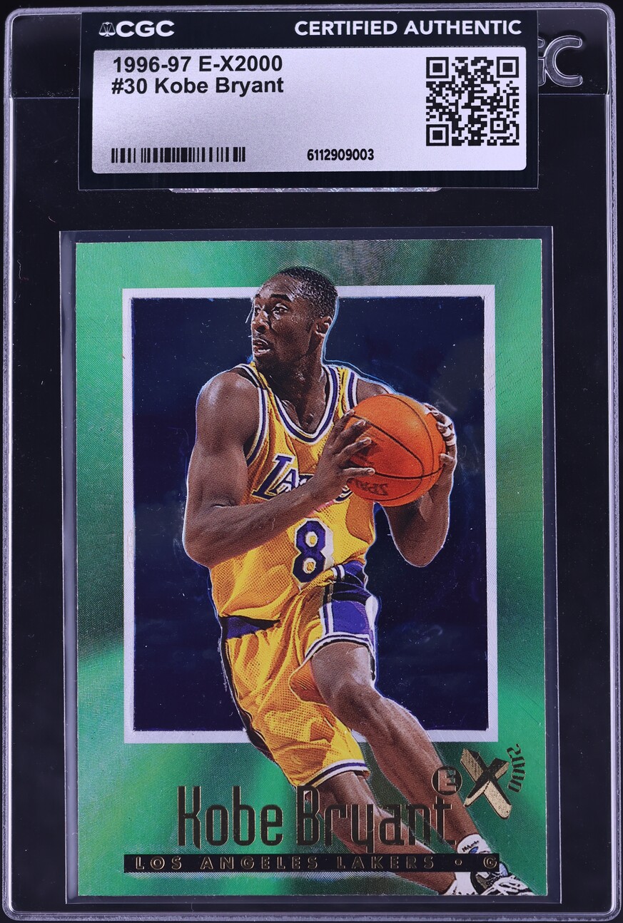 1996 Skybox E-X 2000 Kobe Bryant ROOKIE #30 CGC AUTH