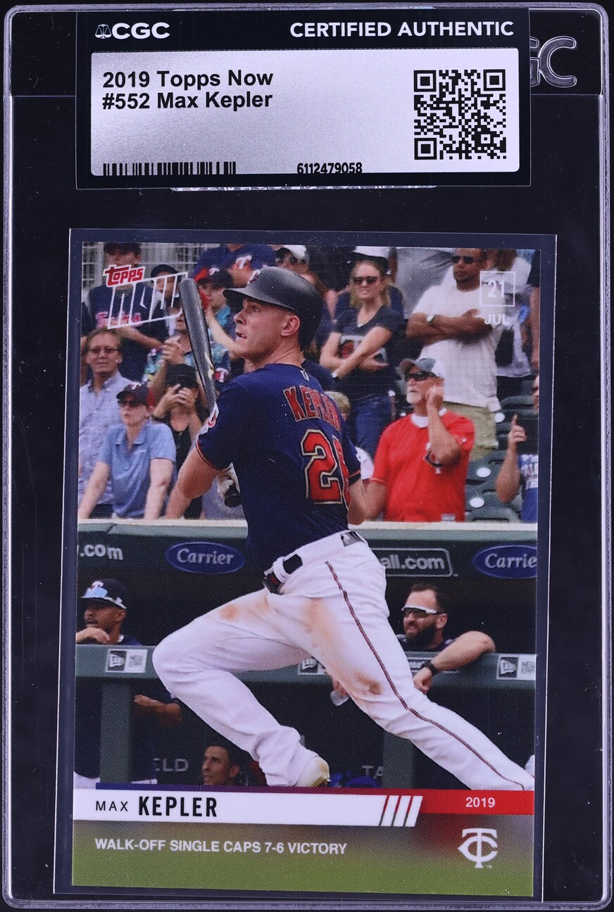 2019 Topps Now Max Kepler #552 CGC AUTH