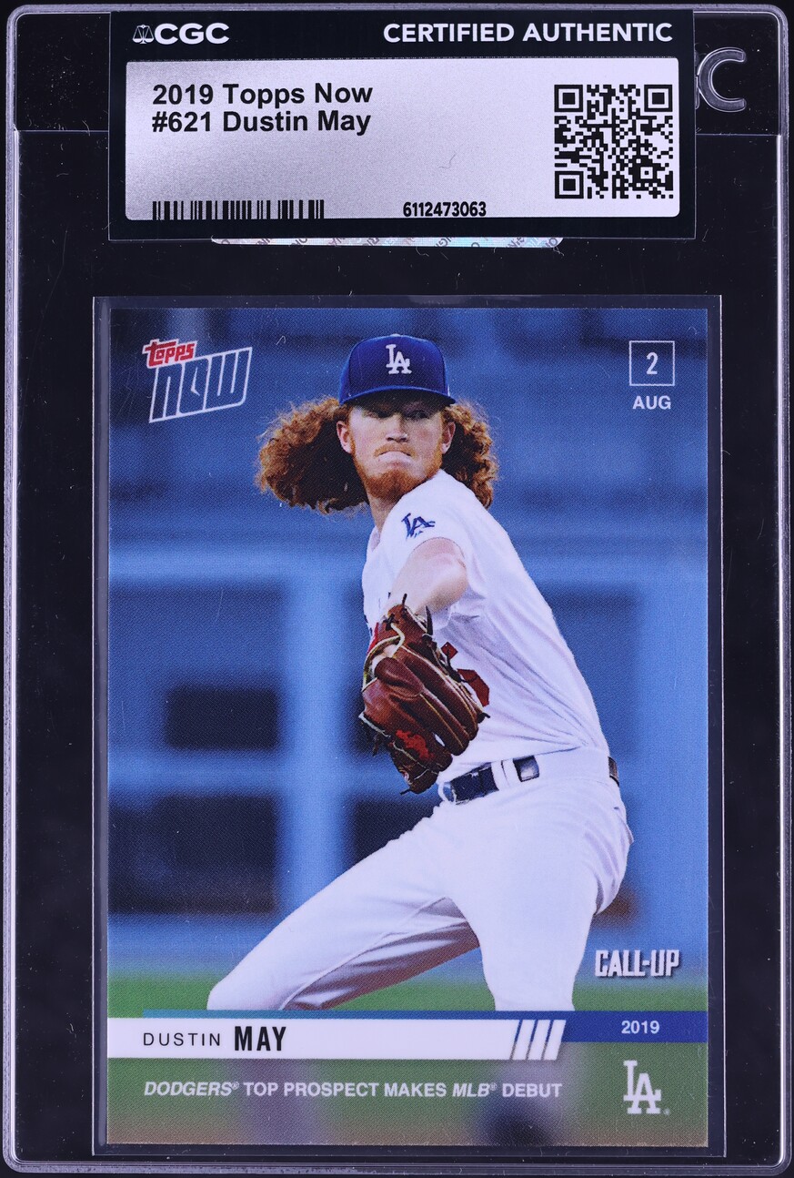 2019 Topps Now Dustin May #621 CGC AUTH