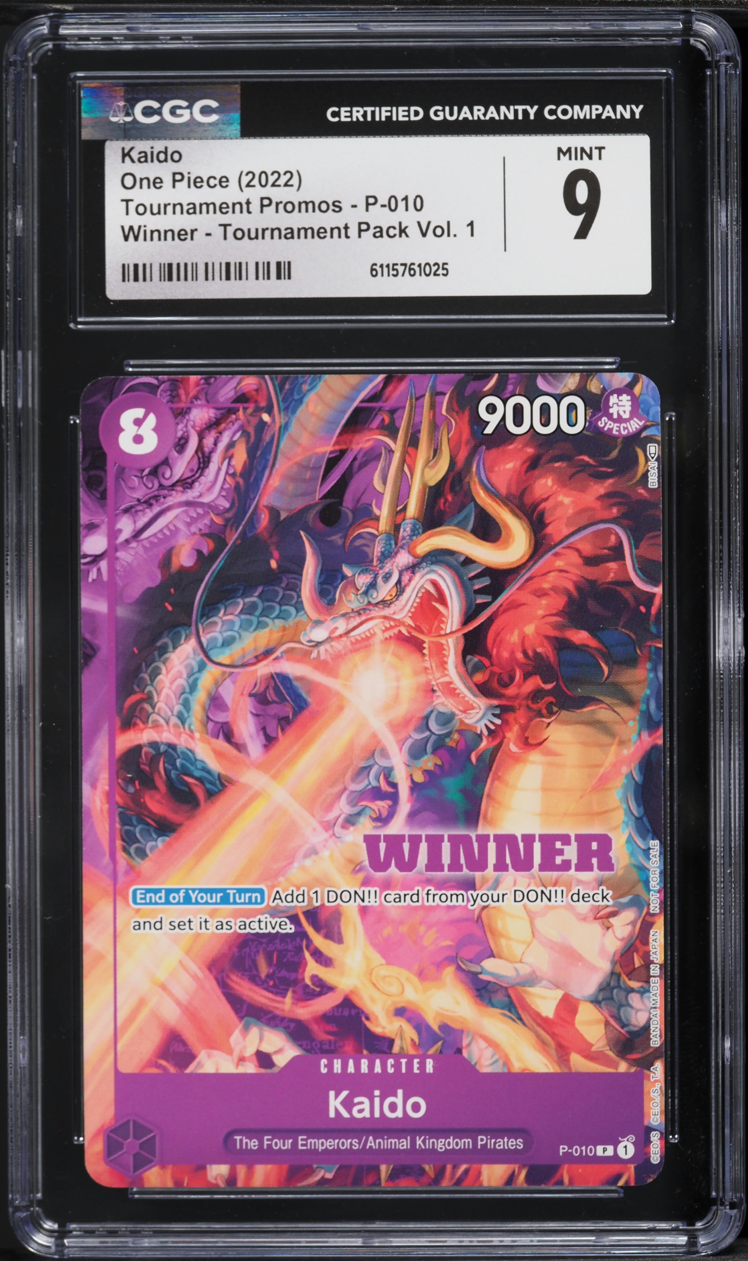 2022 One Piece Tournament Promos Winner Tournament Pack Vol. 1