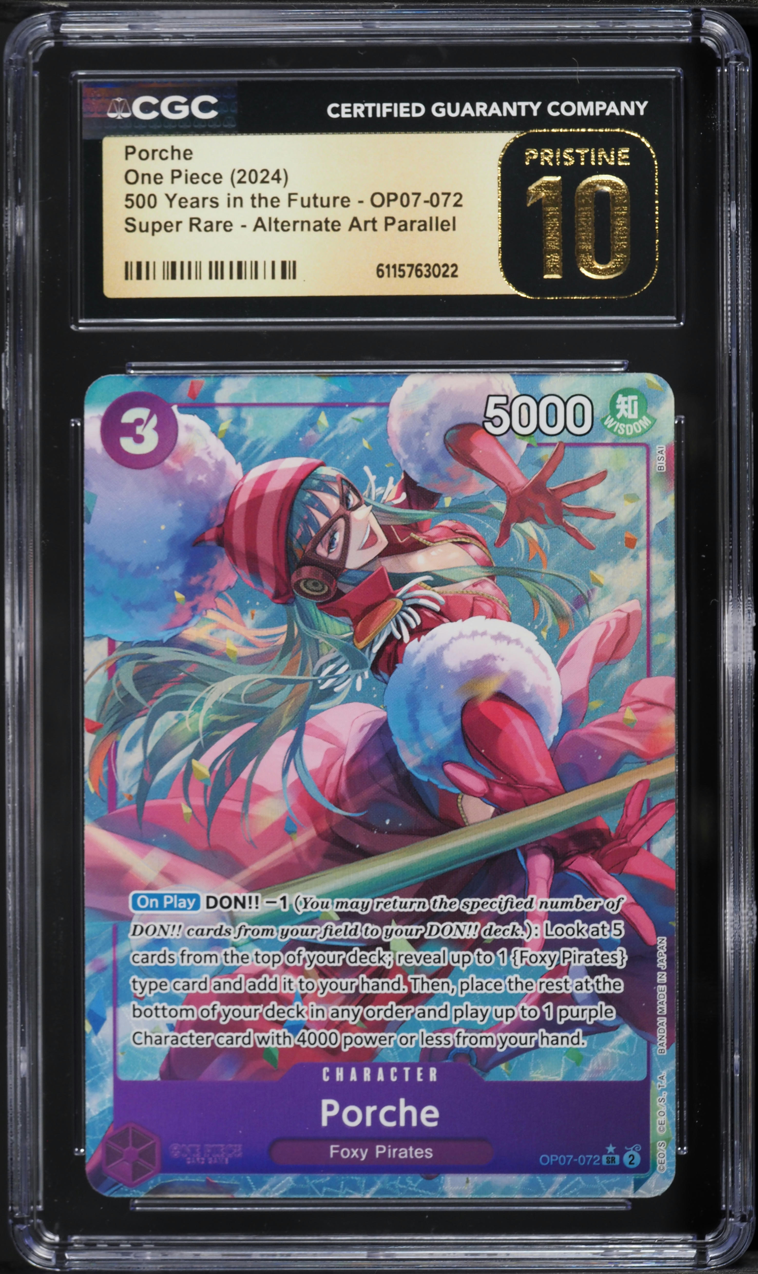 2024 One Piece 500 Years In The Future Alt Art Porche #OP07-072