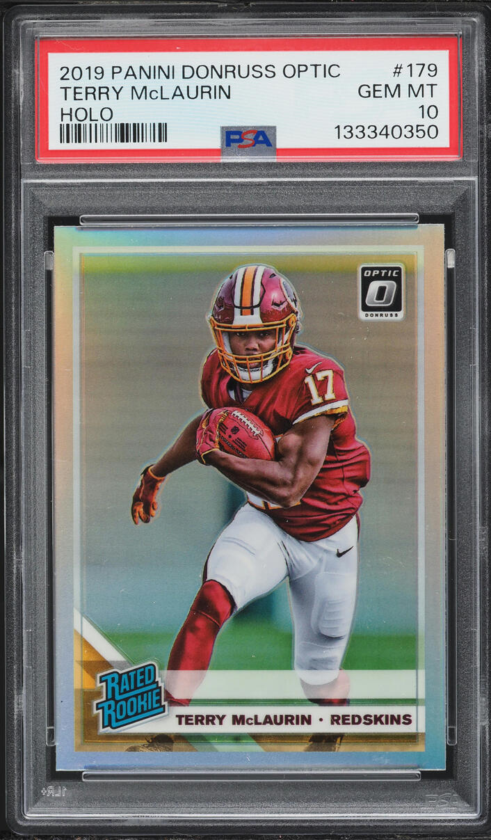 2019 Donruss Optic Holo Terry McLaurin ROOKIE #179 PSA 10 GEM MINT
