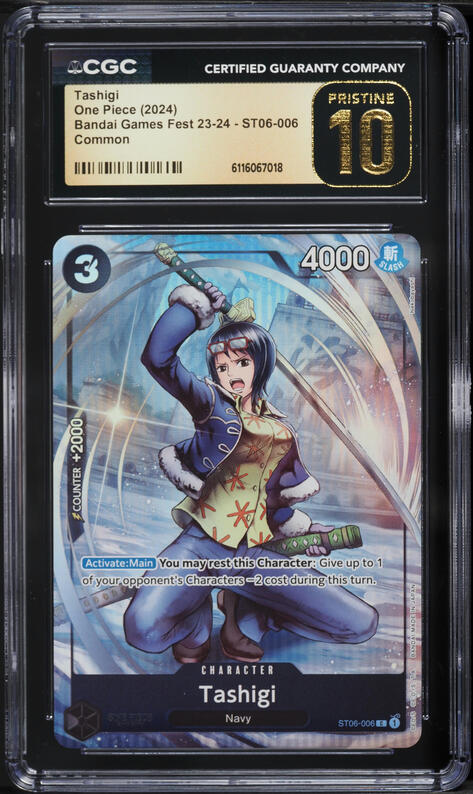2024 One Piece Championship 2023 Celebration Pack Tashigi #006 PSA