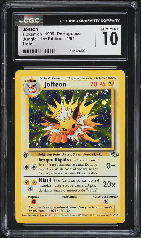 Pokemon EX Sandstorm Rare Holo Jolteon #6