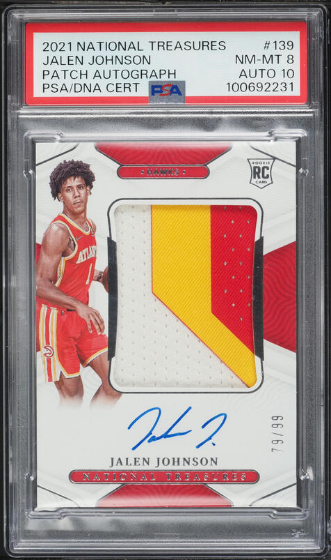 2021 Panini Prizm Silver Jalen Johnson ROOKIE #305 PSA 10 GEM MINT