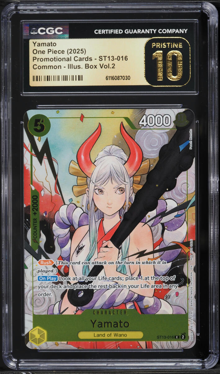 2025 One Piece Promo Cards Illustration Box Volume 2 Yamato #ST13