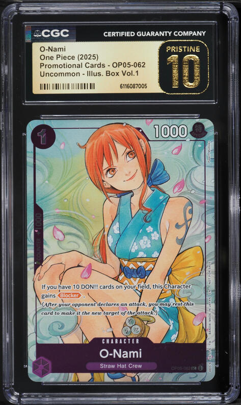 2025 One Piece Promo Cards Illustration Box Volume 1 Alt Art O