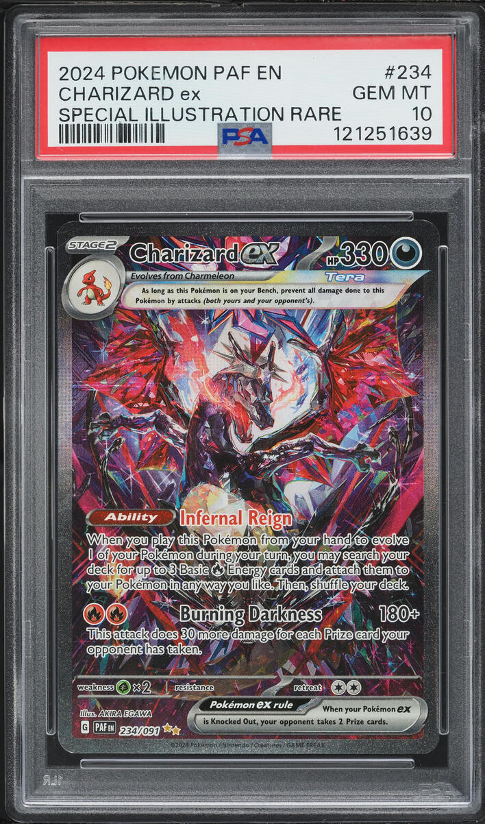 2024 Pokemon Scarlet & Violet Paldean Fates SIR Charizard Ex #234 PSA 10 GEM MINT