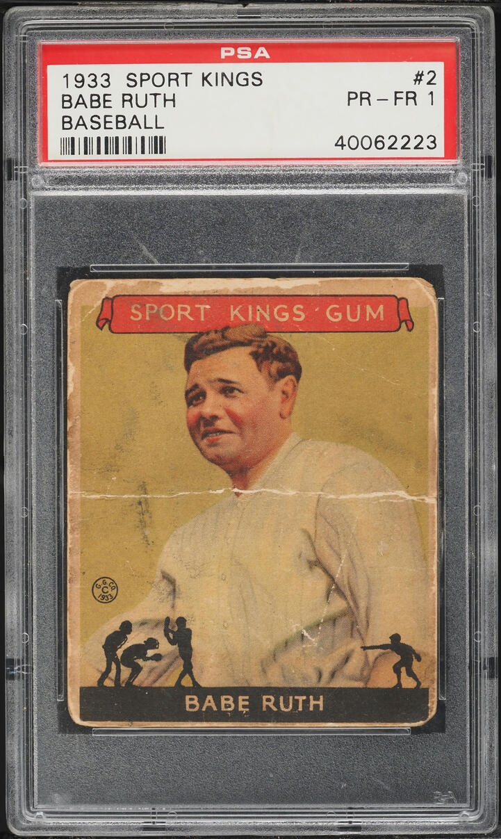 1933 Sport Kings Babe Ruth #2 PSA 1 PR