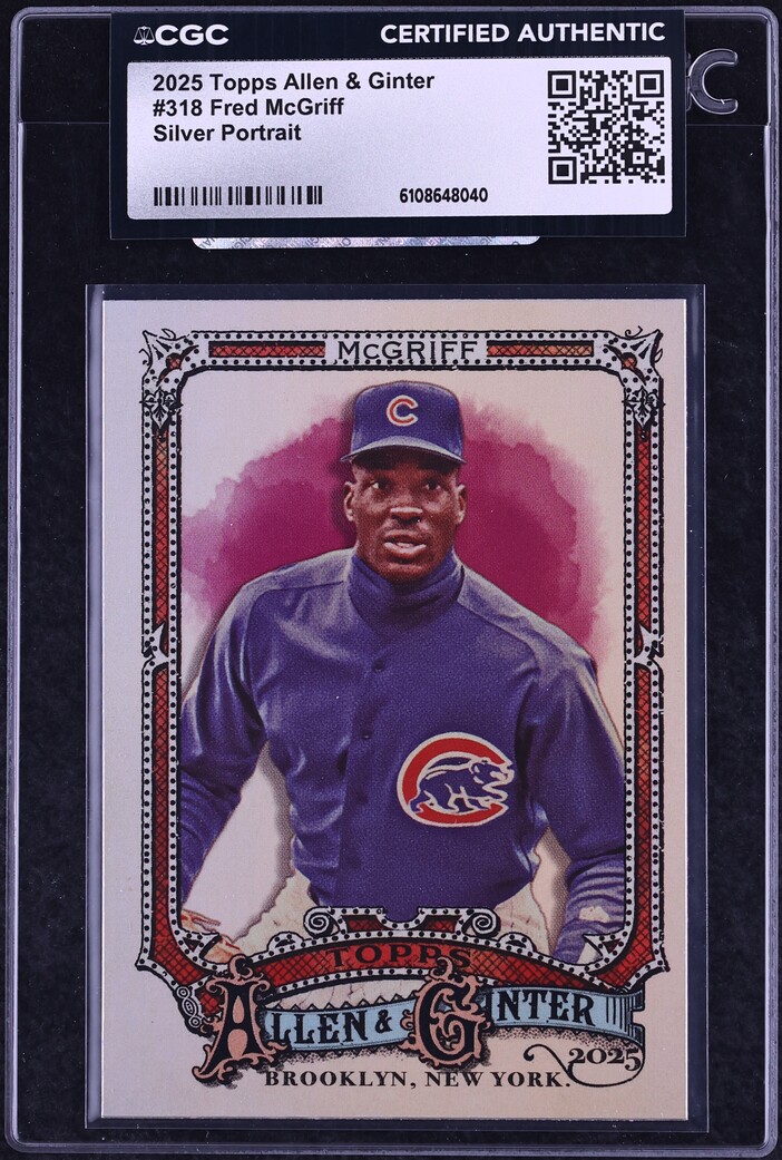 2025 Topps Allen & Ginter Silver Portrait Fred McGriff #318 CGC AUTH