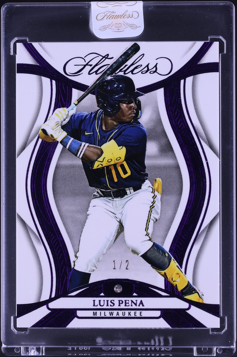 2025 Panini Flawless FOTL Amethyst Diamond Gems Luis Pena ROOKIE 1/2 #65