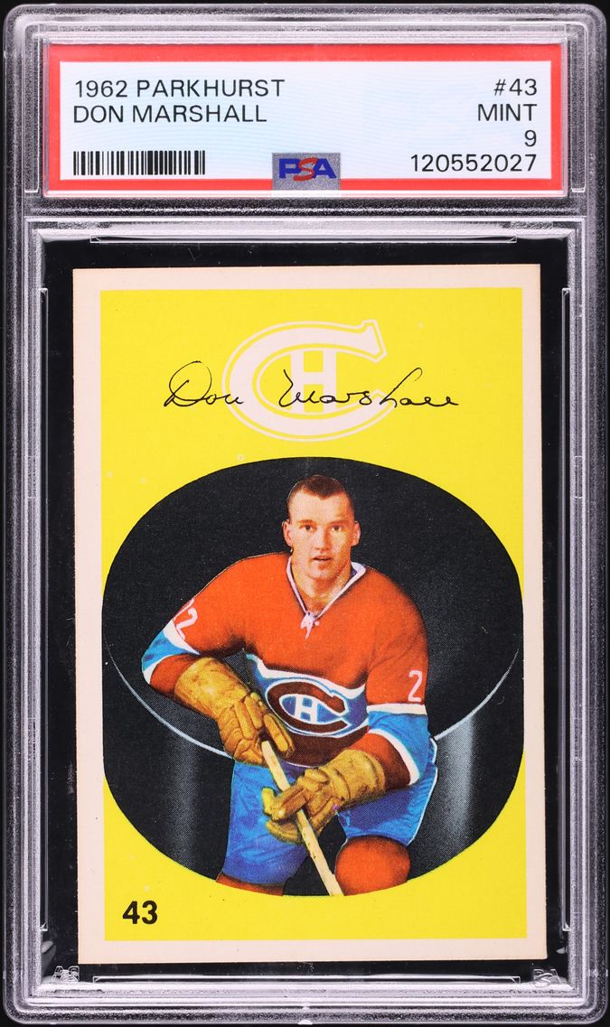 1962 Parkhurst Don Marshall #43 PSA 9 MINT