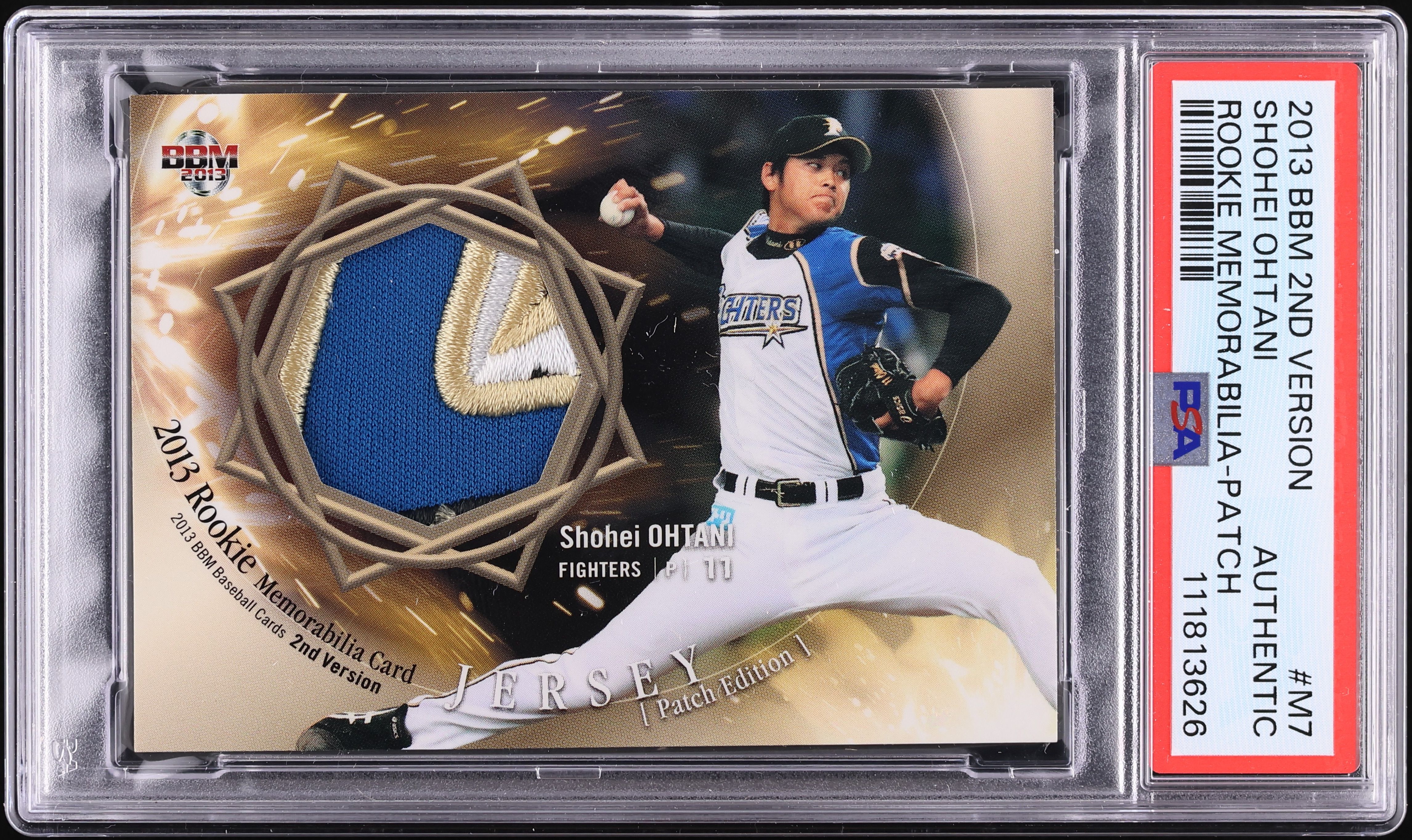 シ*ン様 BBM 2013 ROOKIE EDITION 2枚セット 日本ハム 2013 BBM 2nd Version Shohei Ohtani ROOKIE PATCH JERSEY # 17/20 #M7