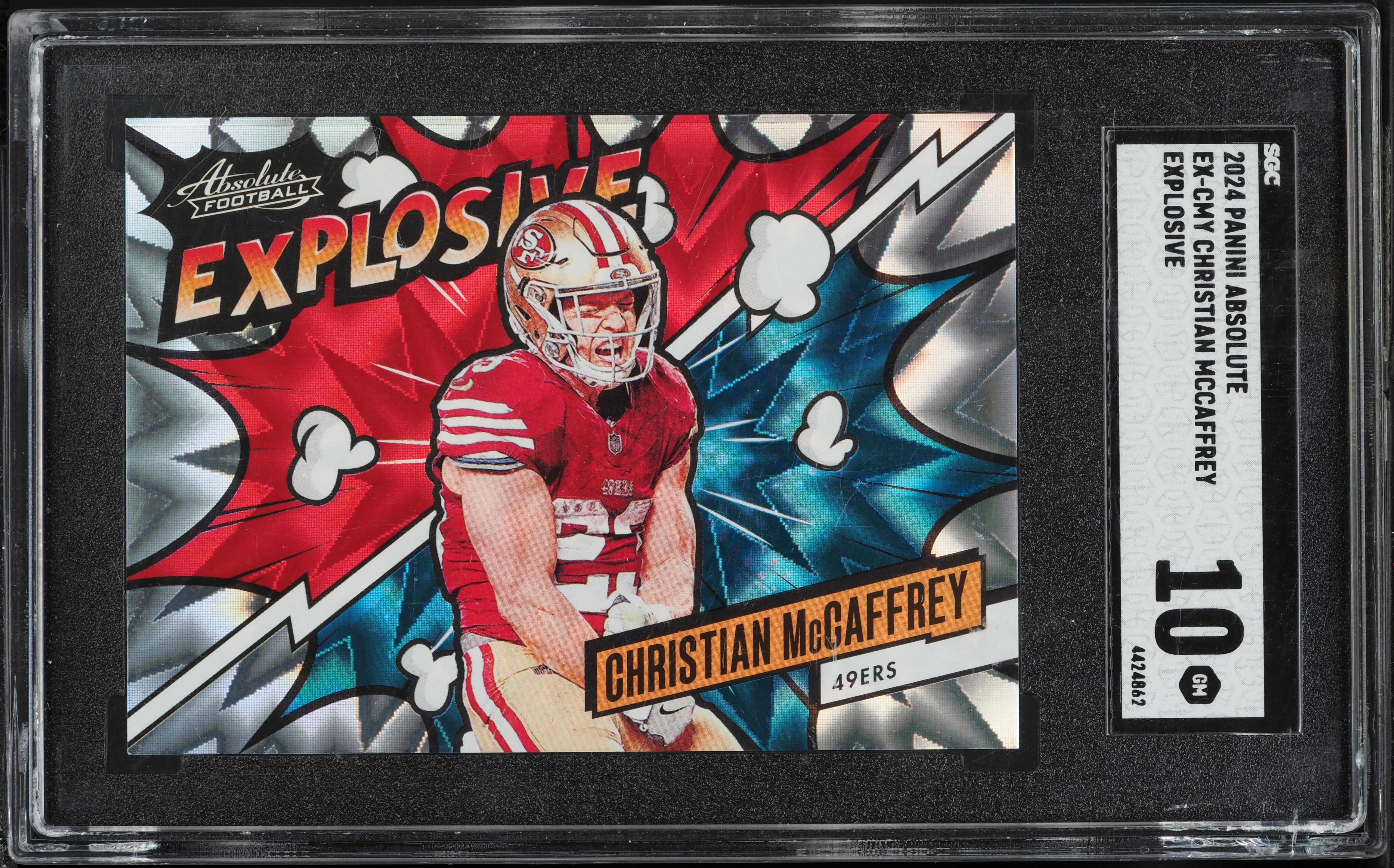 2024 Absolute Explosive Christian Mccaffrey #EX-CMY SGC 10 GEM