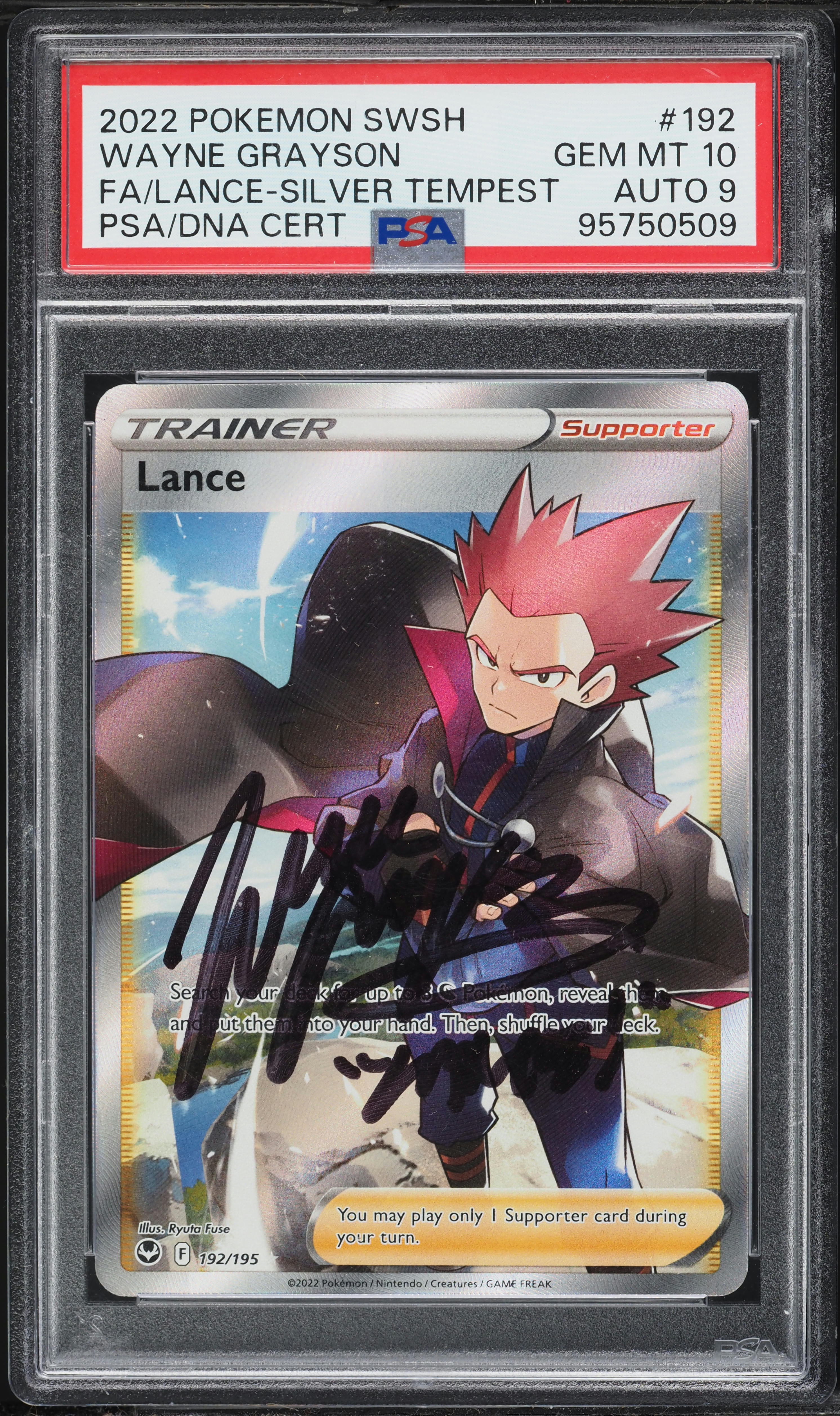 2022 Pokemon Sword & Shield Silver Tempest Wayne Grayson Full Art