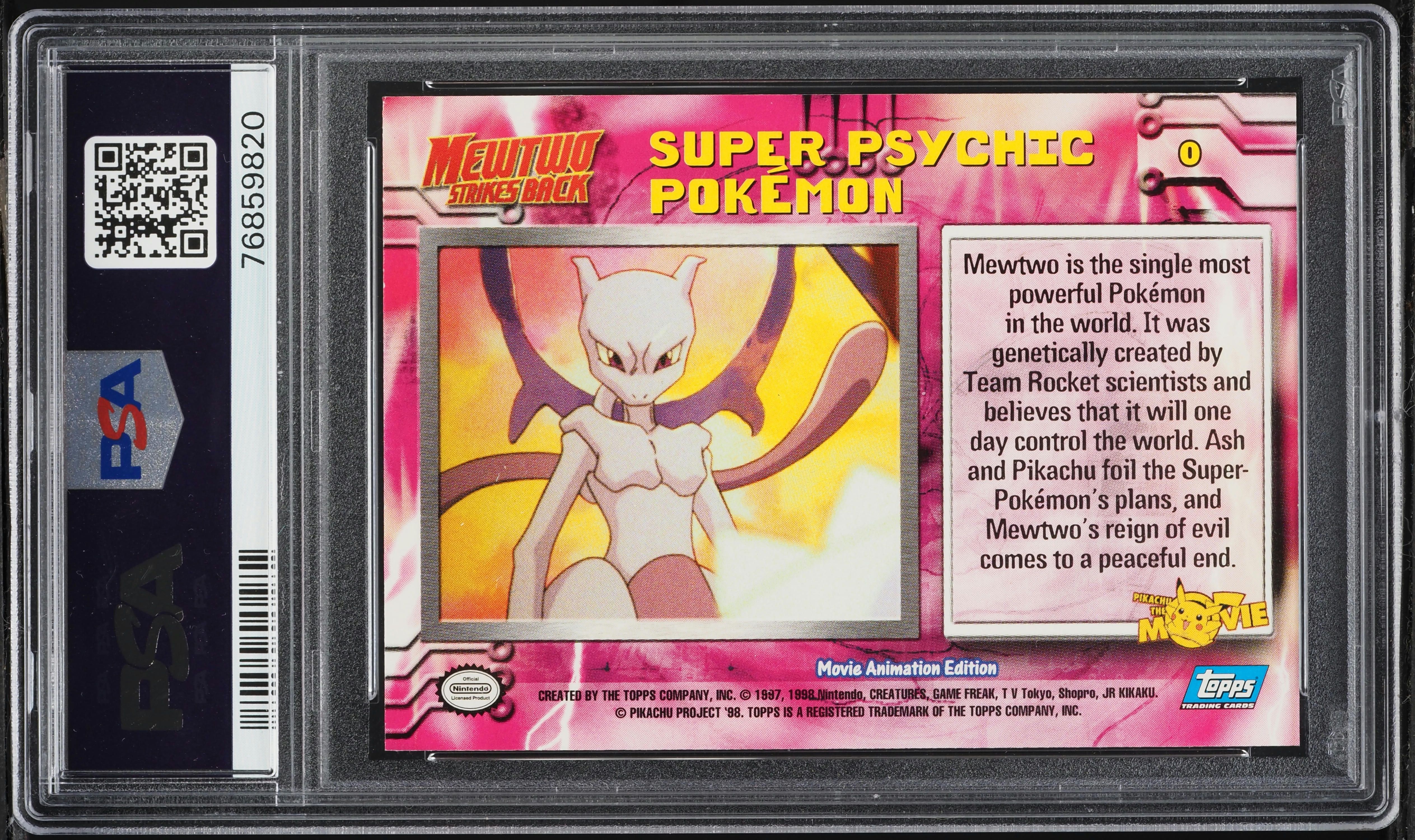 1999 Pokemon Topps The Movie Edition Super Psychic AUTO DNA 9 #0
