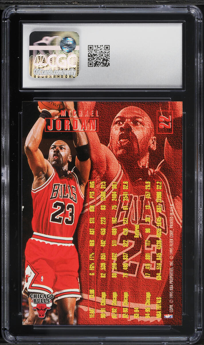 1995 Fleer Basketball Michael Jordan #22 CGC 6 EXMT
