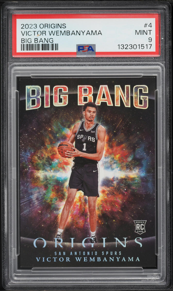 2023 Panini Origins Big Bang Victor Wembanyama ROOKIE #4 PSA 9 MINT