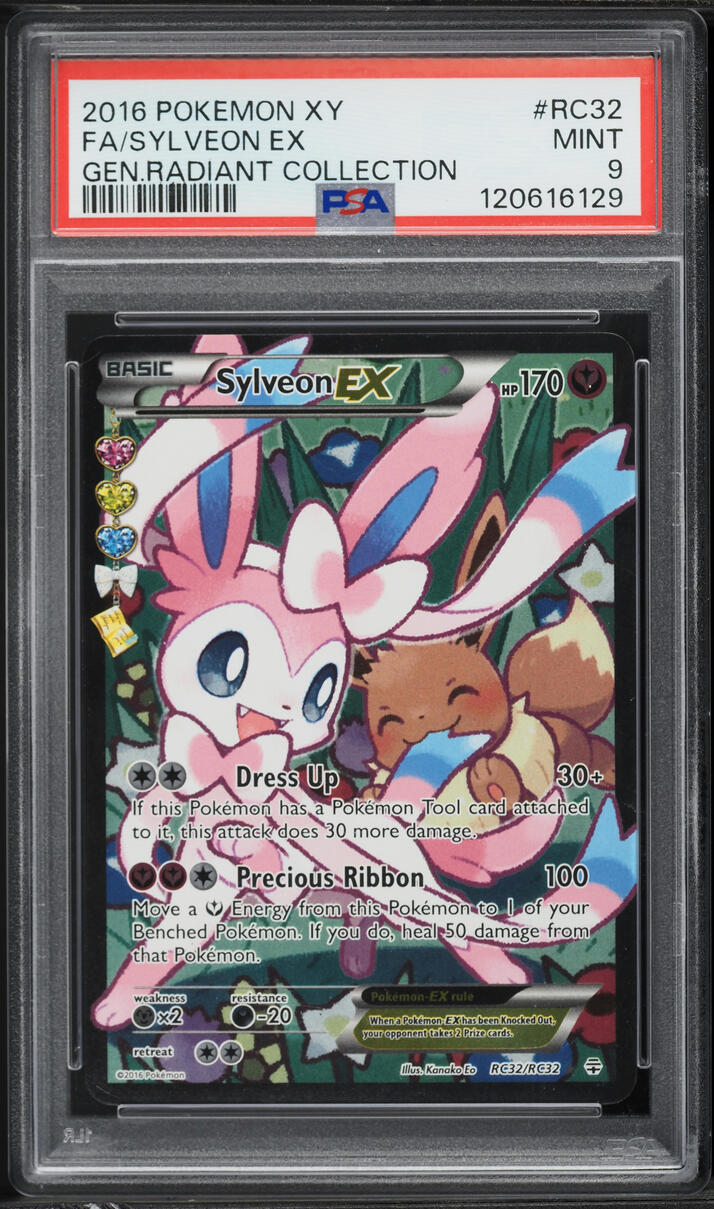 2016 Pokemon XY Generations Radiant Full Art Sylveon EX #RC32 PSA 9 MINT