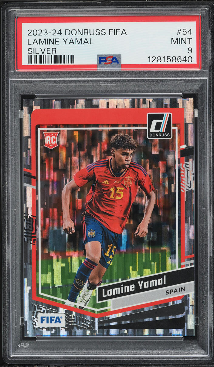 2023 Donruss FIFA Silver Lamine Yamal ROOKIE #54 PSA 9 MINT