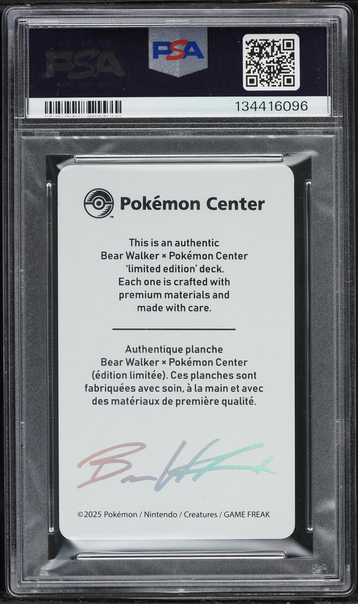 2025 Pokemon Center X Bear Walker Collection Card Umbreon /1600 PSA 9 MINT