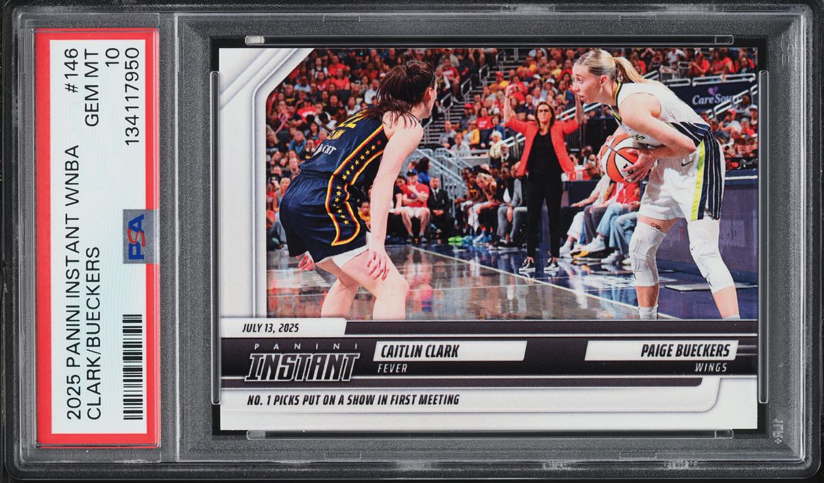 2025 Panini Instant WNBA Caitlin Clark Paige Bueckers ROOKIE /7178 #146 PSA 10 GEM MINT