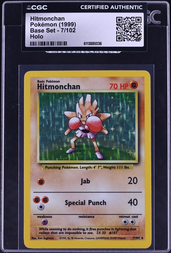hitmonchan holographic pokemon card #107 Holo Rare Japanese Gym 1998 Pocket Monsters  Holo Rare Card Type 2016 Pokemon Xy Evolutions 62