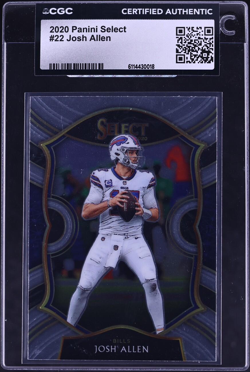 2020 Select Concourse Silver Prizm Josh Allen #22 CGC AUTH