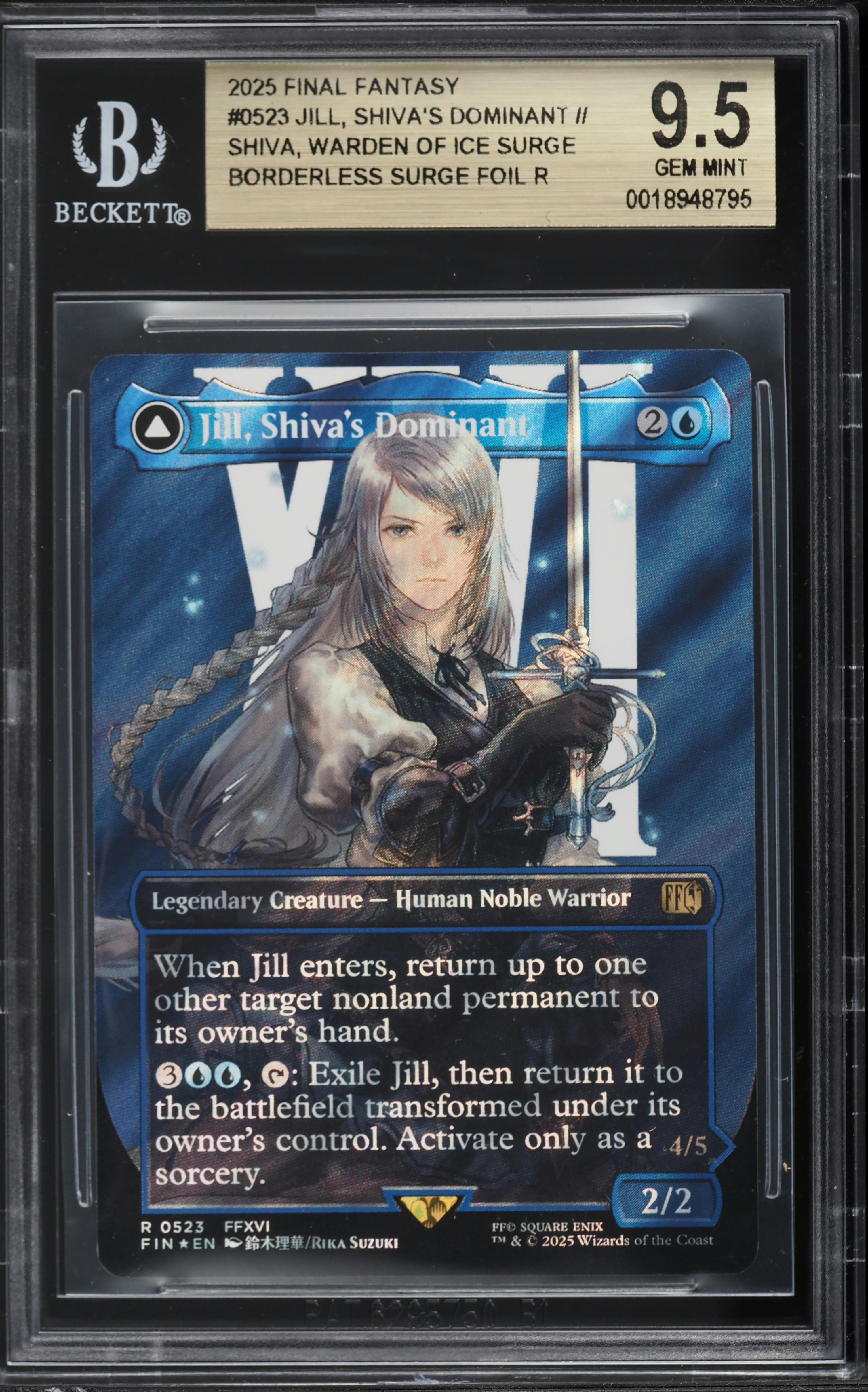 2025 MTG Final Fantasy Borderless Surge Foil Jill Shiva's Dominant