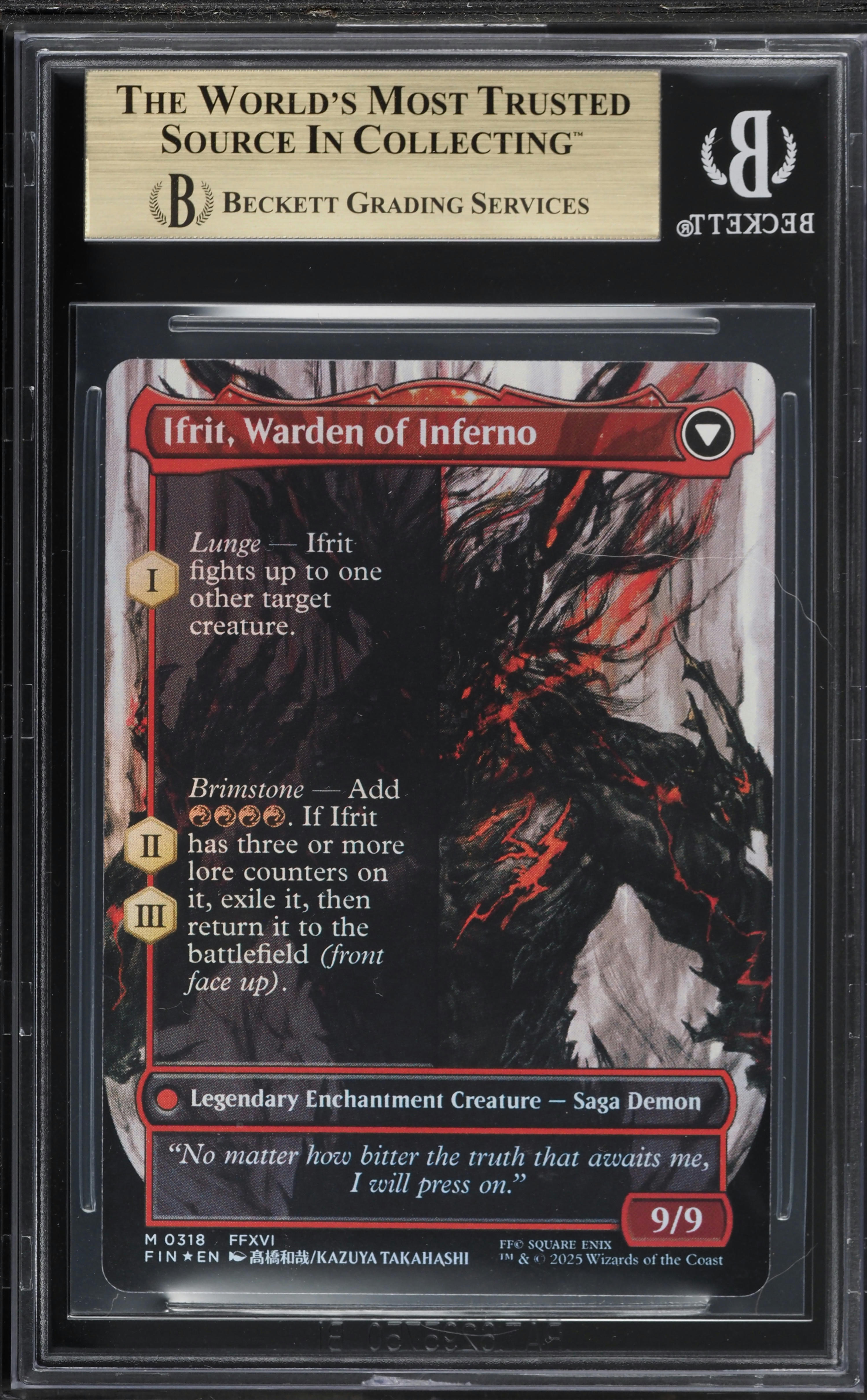 2025 MTG Final Fantasy Borderless Foil Clive Ifrit's Dominant