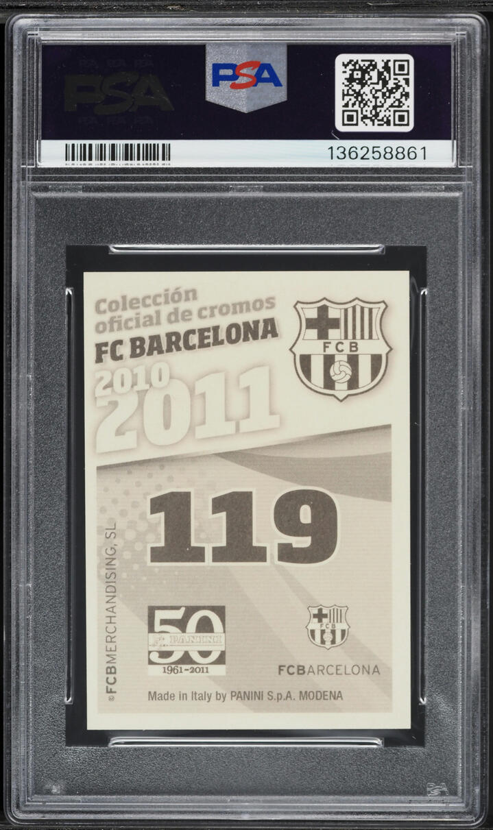 2010 Panini FC Barcelona Lionel Messi #119 PSA 9 MINT