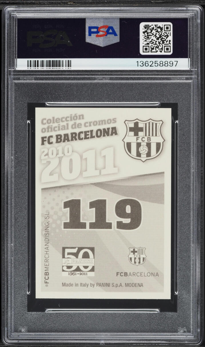 2010 Panini FC Barcelona Lionel Messi #119 PSA 10 GEM MINT