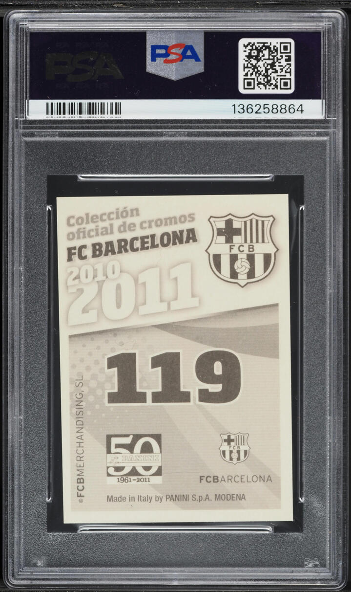 2010 Panini FC Barcelona Lionel Messi #119 PSA 9 MINT