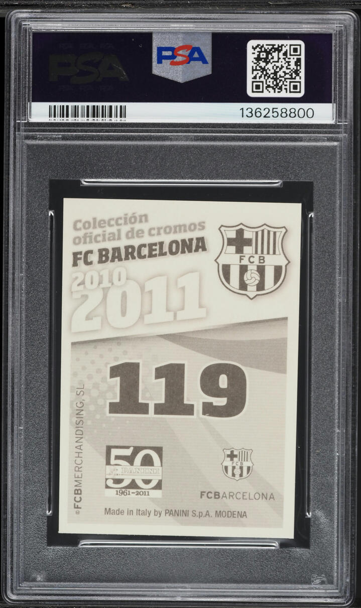 2010 Panini FC Barcelona Lionel Messi #119 PSA 9 MINT