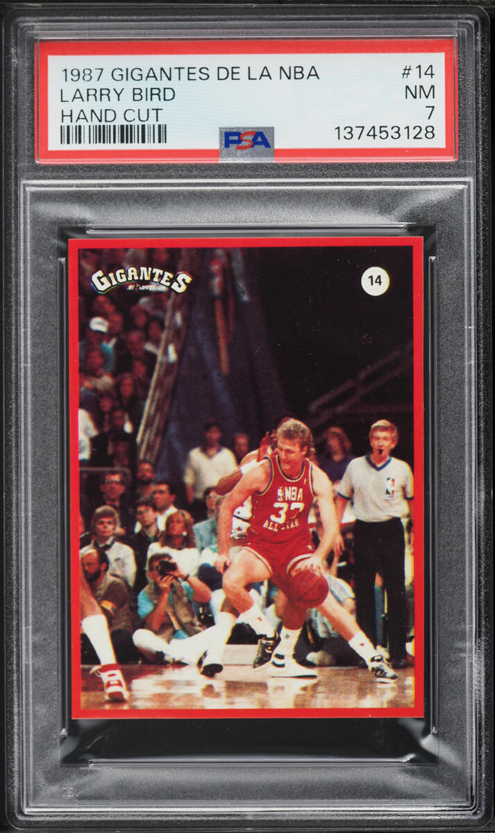 1987 Gigantes De La NBA Larry Bird #14 PSA 7 NRMT