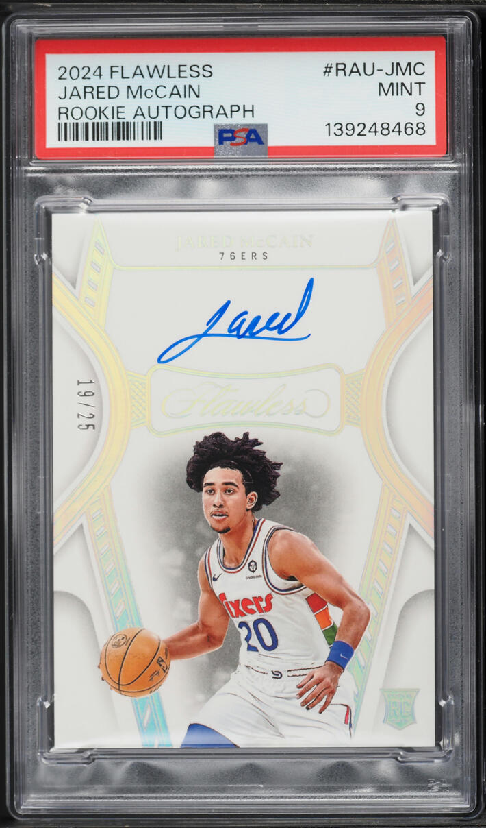 2024 Panini Flawless Jared McCain ROOKIE AUTO /25 #RAU-JMC PSA 9 MINT