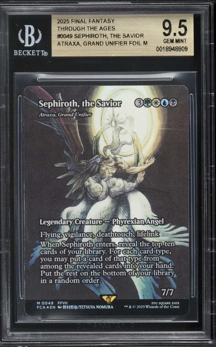 2025 Magic The Gathering MTG Final Fantasy Through The Ages Foil Sephiroth  The Savior BGS 9.5 on Fanatics Collect